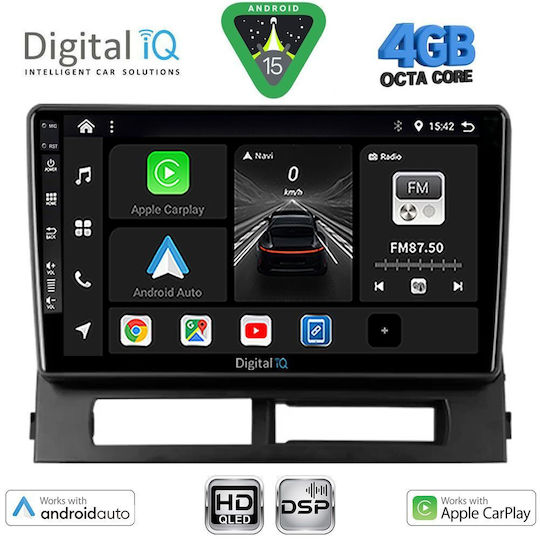 Digital IQ Ηχοσύστημα Αυτοκινήτου για Toyota Prius 2003-2009 (Bluetooth/USB/WiFi/GPS/Apple-Carplay/Android-Auto) με Οθόνη Αφής 9"