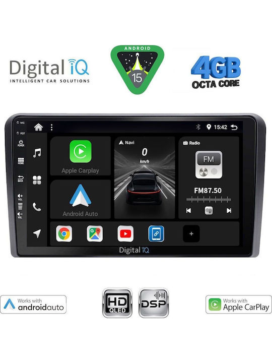 Digital IQ Car Audio System for Suzuki Vitara 2000-2005 Bluetooth USB WiFi GPS Apple CarPlay Android Auto with 9" Touch Screen