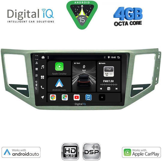 Digital IQ Car Audio System for Mercedes-Benz SL Volkswagen Golf Sportsvan 2014-2021 Bluetooth USB WiFi GPS Apple CarPlay Android Auto with 10" Touch Screen