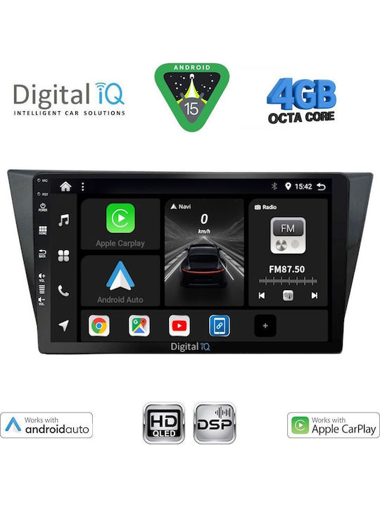 Digital IQ Car Audio System for Volkswagen Tiguan 2004 with Touch Screen 10" Digital IQ BXF 16761 CPAA Bluetooth USB Wi-Fi GPS Apple CarPlay Android Auto