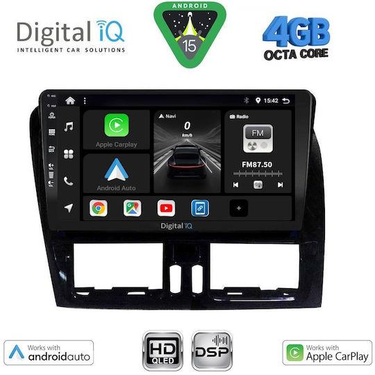 Digital IQ Car Audio System for Volvo XC 60 2009-2017 Bluetooth USB WiFi GPS Apple CarPlay Android Auto with 9" Touch Screen