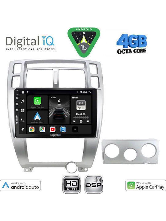 Digital IQ Car Audio System for Hyundai Tucson 2004-2010 (Bluetooth/USB/WiFi/GPS/Apple CarPlay/Android Auto) with 10" Touch Screen