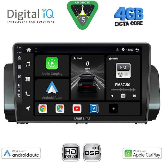 Digital IQ Car Audio System for Dacia Logan Sandero Jogger 2020 with Touch Screen 9" DIGITAL IQ BXF 16109 CPAA