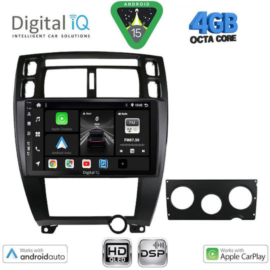 Digital IQ Ηχοσύστημα Αυτοκινήτου για Hyundai Tucson 2004-2010 (Bluetooth/USB/WiFi/GPS/Apple-Carplay/Android-Auto) με Οθόνη Αφής 10"