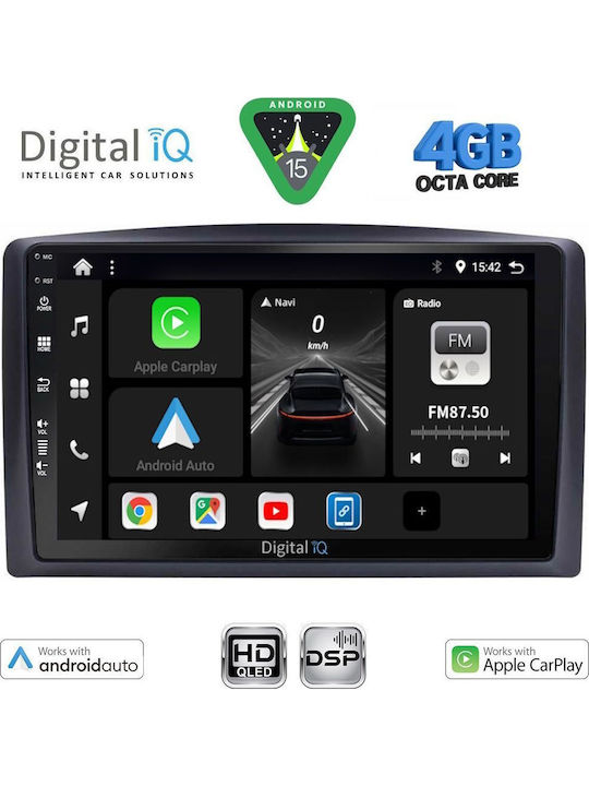 Digital IQ Car Audio System for Mercedes-Benz Vito / Viano 2015-2022 Bluetooth USB WiFi GPS Apple CarPlay Android Auto with 10" Touch Screen
