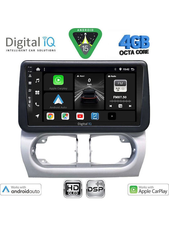 Digital IQ Автомобилна Аудио Система за Opel Corsa / Tigra 2000-2006 (Bluetooth/USB/WiFi/GPS/Apple CarPlay/Android Auto) с Touch Screen 9"