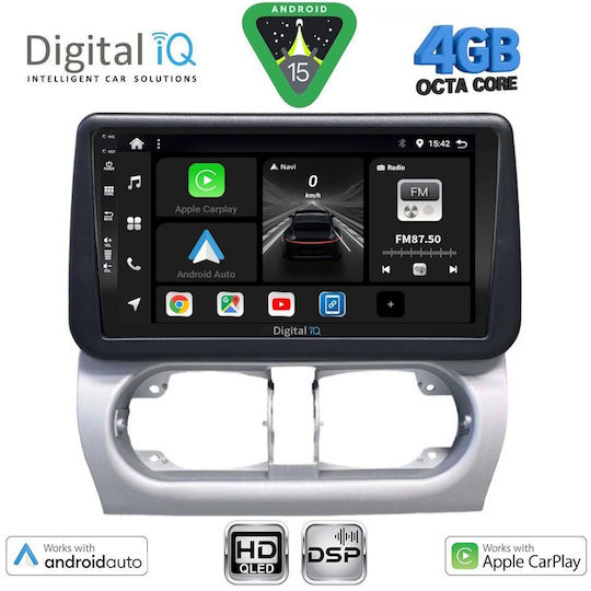 Digital IQ Car Audio System for Opel Corsa / Tigra 2000-2006 Bluetooth USB WiFi GPS Apple CarPlay Android Auto with 9 Inch Touch Screen Digital IQ BXF 16500 CPAA