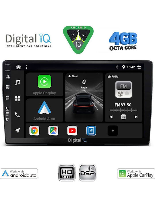 Digital IQ Car Audio System for Toyota Land Cruiser 1998-2003 Bluetooth USB WiFi GPS Apple CarPlay Android Auto with 9" Touch Screen