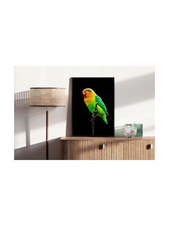 iLovePrints Gemälde Bunter Papagei 100x150