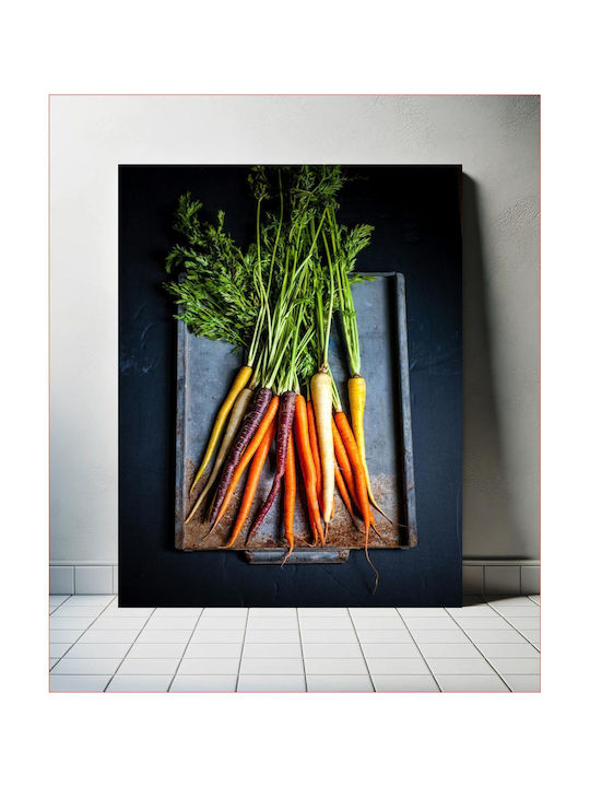 Panou Colorful Carrots On A Tray Polichrom Carote Tavă 70x100