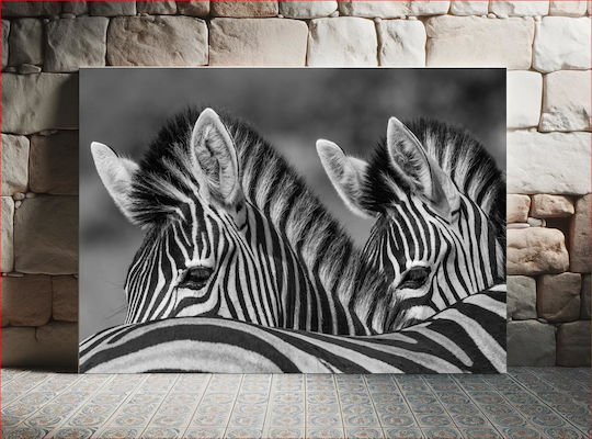 Panou Black White Zebre Alb-Negru 100x70