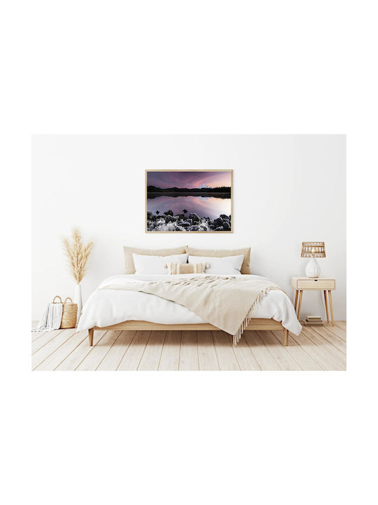 iLovePrints Gemälde Serene Mountain Reflection At Dusk 120x80