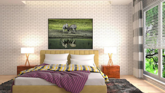 Panou Zebre Lângă Apă 100x70