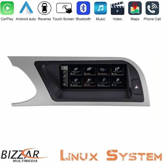 Bizzar Sistem Audio Auto pentru Audi A4 2008-2012 Bluetooth USB AUX Wi-Fi GPS Apple CarPlay Android Auto