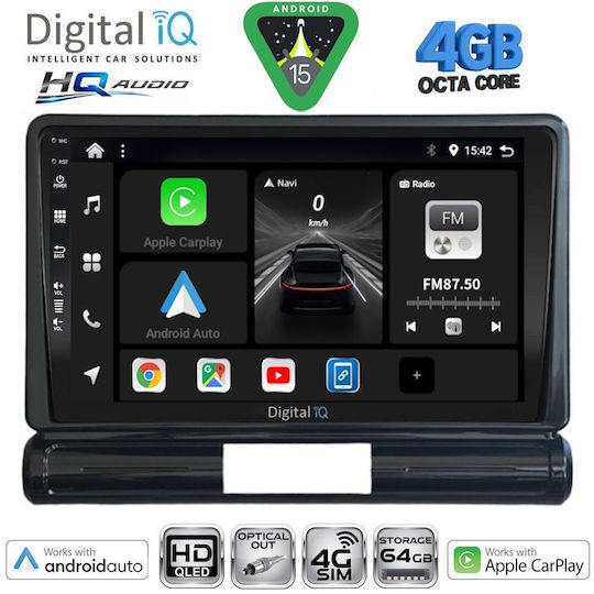 Digital IQ Car Audio System for Citroen C3 DS3 2016 with Touch Screen 9 inches DIGITAL IQ BXK 19093L CPAA Bluetooth USB Wi-Fi GPS Apple CarPlay Android Auto