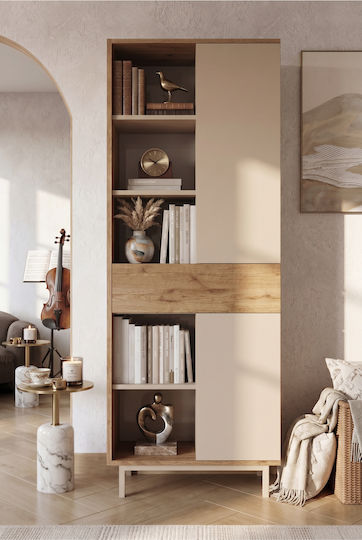 Bücherregal Beige 72x35x189cm