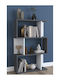 Bücherregal Grau 109x22x72cm