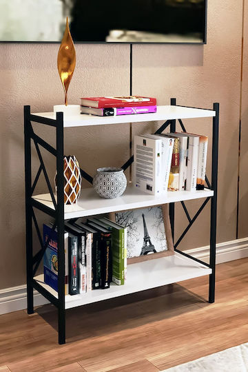 Bücherregal Weiß 70x30x85cm