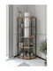 Bibliotecă Colț Ecru 68x24x155 cm