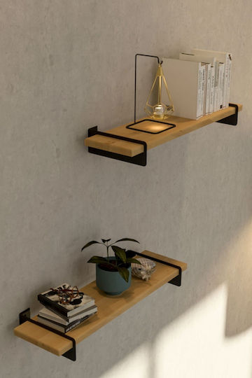 Wandregale Weiß (2 Stück) 60x16x16cm