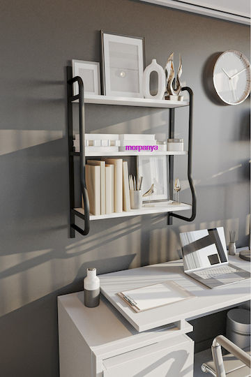 Bücherregal Weiß 65x23x95cm