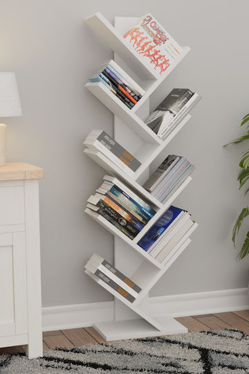 Weißes Bücherregal 35x20x130cm