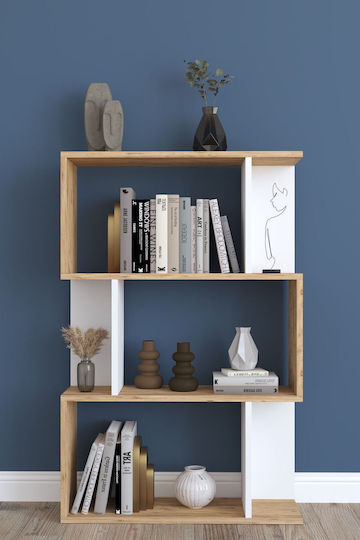Bücherregal Weiß 147x72x22cm