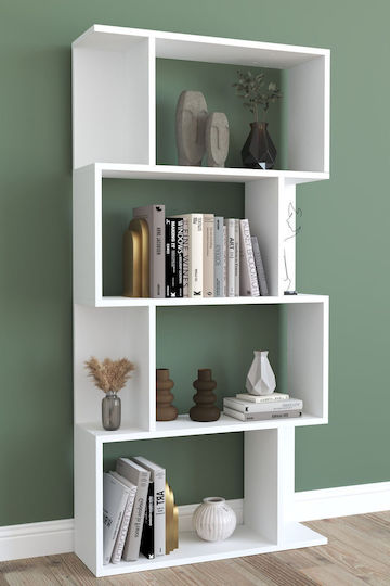 Bücherregal Weiß 147x22x72cm