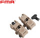 Σκοπευτικά Πτυσσόμενα Εμπρός + Πίσω Fma Back Up Sights Fbus Dark Earth