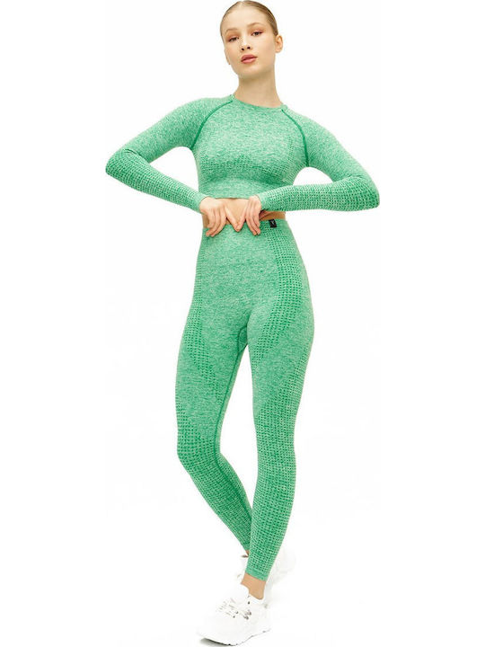 Schulung Damen Set mit Lang Leggings Türkis