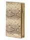 Large Leather Women's Wallet with RFID Gold