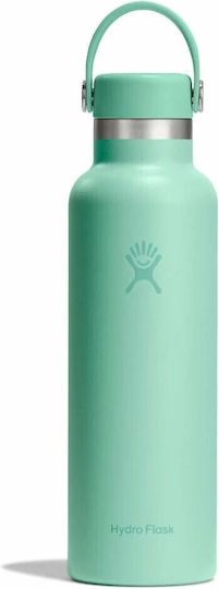 Hydro Flask Standard Flex Cap Bottle Thermos Stainless Steel 621ml Mermaid Green