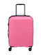 Delsey Anvers Slim Cabin Hard Pink Suitcase Height 54.5cm