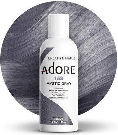 Adore Vopsea De Păr Semi-permanentă Vopsea Temporară Fără Amoniac Mystic Gray 118ml