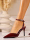 Pantofi Cu Toc Din Lac Burgundy