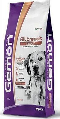 Monge 15kg Dry Food for Adult Dogs with Salmon and Rice