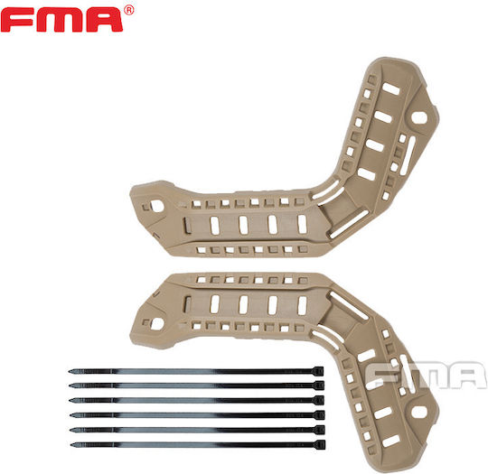 Helmet Rails Set Powerpath Arc Rail System Fma Dark Earth