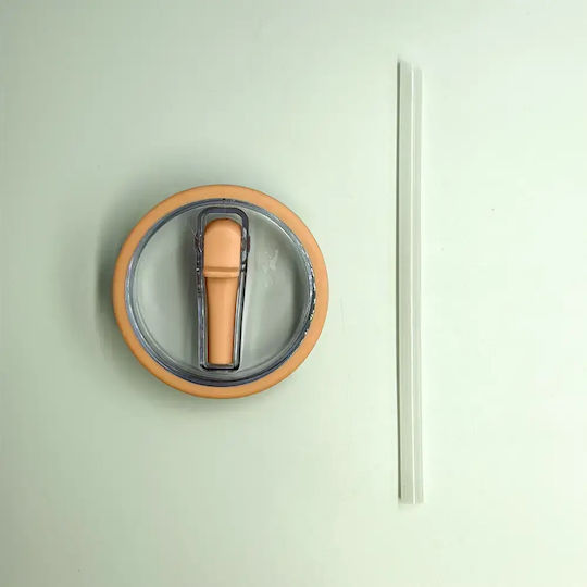 Spare Part Lid-Straw Tumbler 1200 Ml Peach