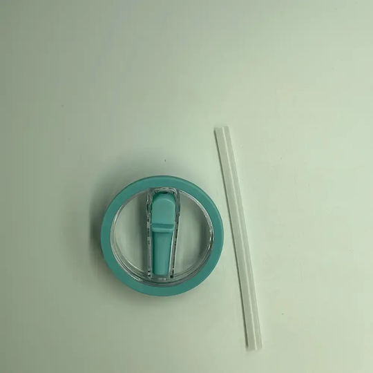Spare Part Lid-Straw Thermos Cup Tumbler Pandaboo 900 Ml Light Blue