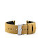 Leather Watch Strap W93 Beige 22mm