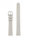 Leather Watch Strap W36l Light Gray 18mm