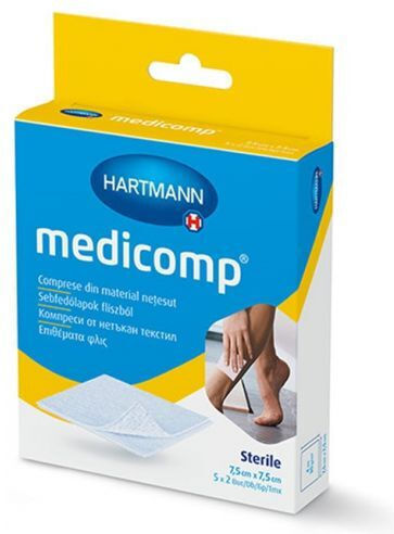 Hartmann Medikomp Αποστειρωμένες Γάζες 7.5x7.5cm 10τμχ