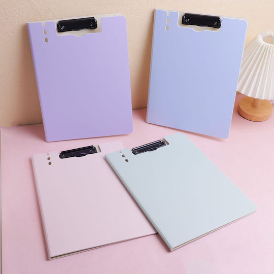 Morandi Color Conference File Folder with Clip A4 Vertical Solid Color
