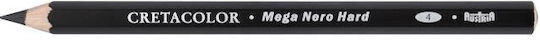 Mega Nero Pencils Oil-Based Coal And Ash Hard 175mm Lead 5.5mm Box 12 Pieces Cretacolor