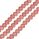 Mărgea Ceramică Rotundă Email Coral 7mm Ø2.5mm 1buc