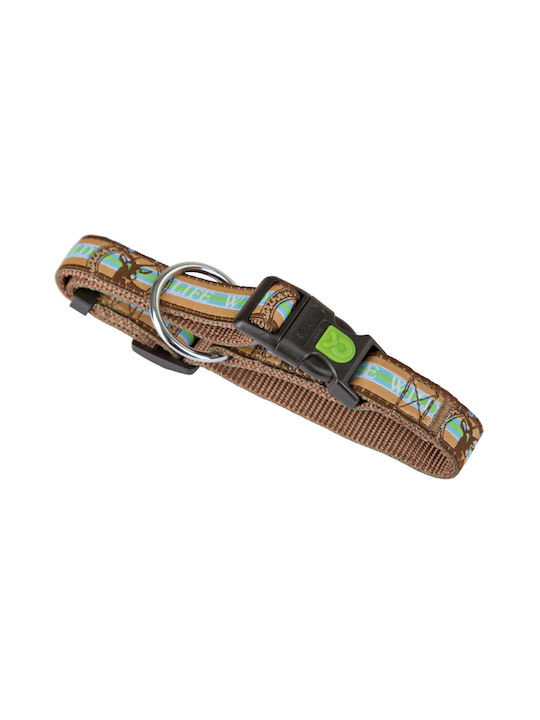 Kerbl Wild Life Dog Collar Brown Turquoise 40-55cm 20mm