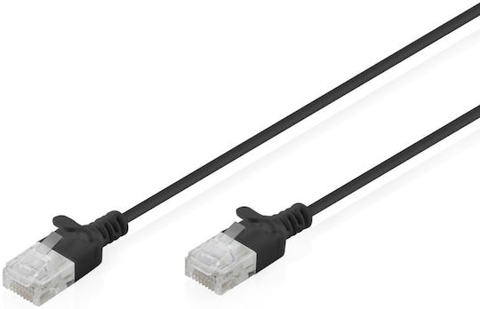 Digitus U/UTP Кат.6 (Gigabit) Мрежов Кабел Ethernet 15м Черен