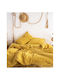 SteweHome Duvet Cover Set 220x200cm Double With 2 Pillowcases Yellow