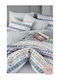 SteweHome Cotton Double Duvet Cover 200x220 Blue1