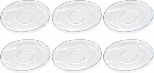 Small Plates Dessert Oval Glass 10x11cm 6 Pieces